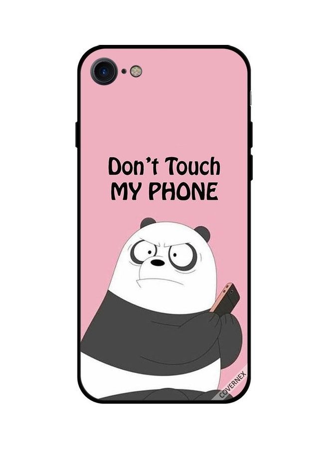 Covernex Apple iPhone SE 2020 Protective Case Cover Printed Featuring Don't Touch My Phone Panda DESIGN_0091 - Image 1