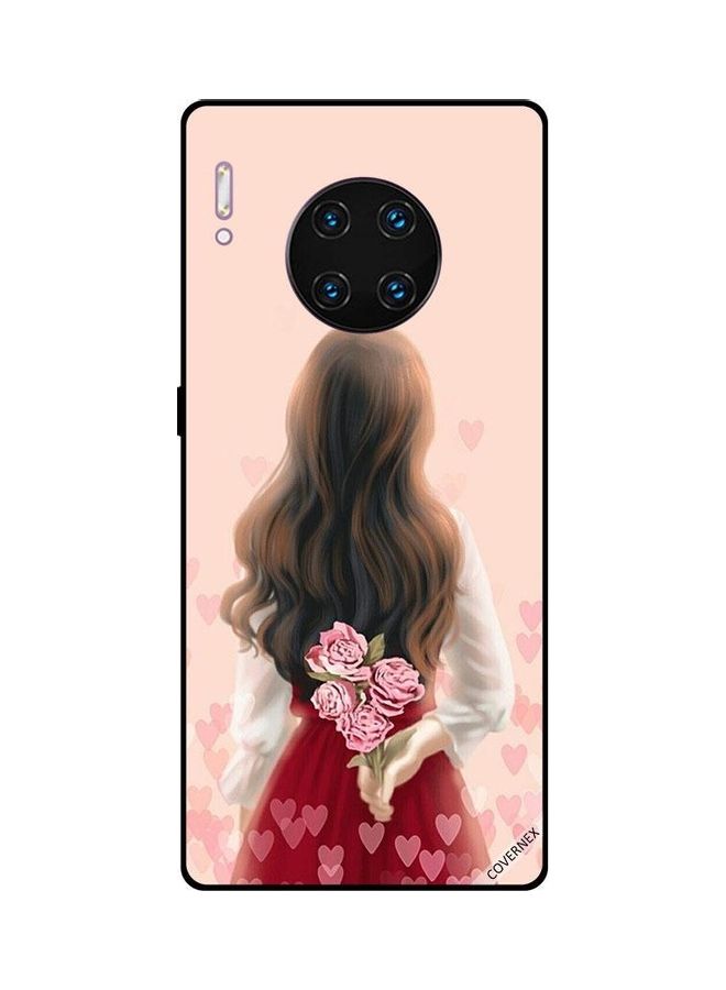 كوفرنيكس غطاء حماية واقٍ لهاتف هواوي ميت 30 برو فتاة تخفي زهور - Image 1