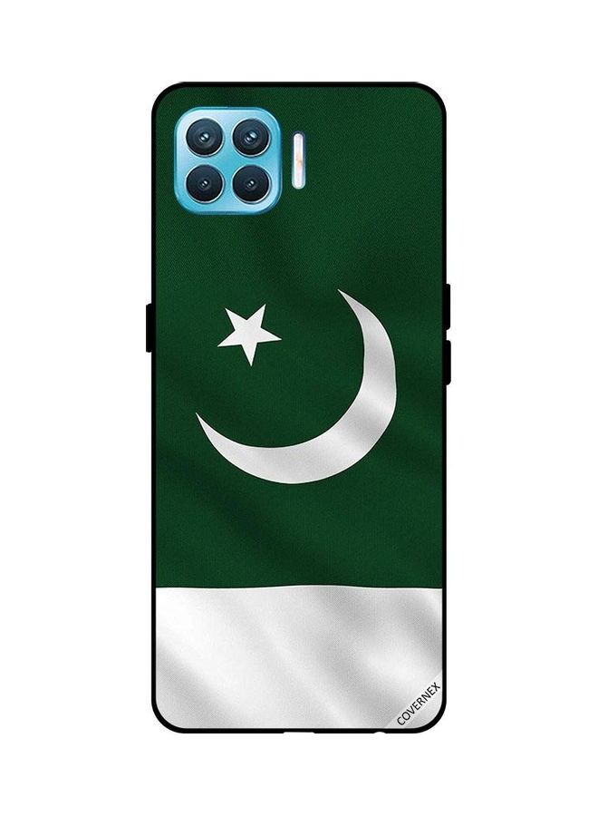 كوفرنيكس غطاء حماية واقٍ لهاتف أوبو F17 برو علم باكستان بشكل عمودي - Image 1