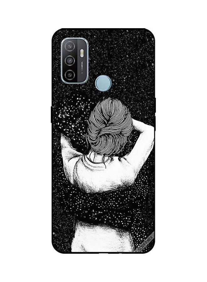 Covernex Oppo A53s Protective Case Cover Printed Featuring Night Imagination Of Doodle Girl DESIGN_0203 - Image 1