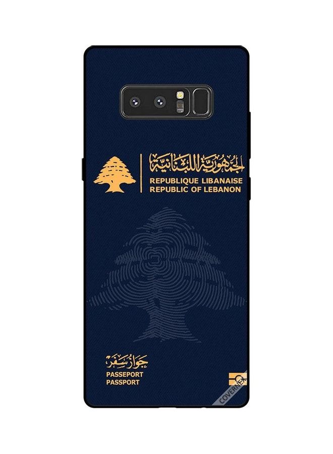 Covernex Samsung Galaxy Note 8 Protective Case Cover Printed Featuring Lebanon Passport DESIGN_0165 - Image 1