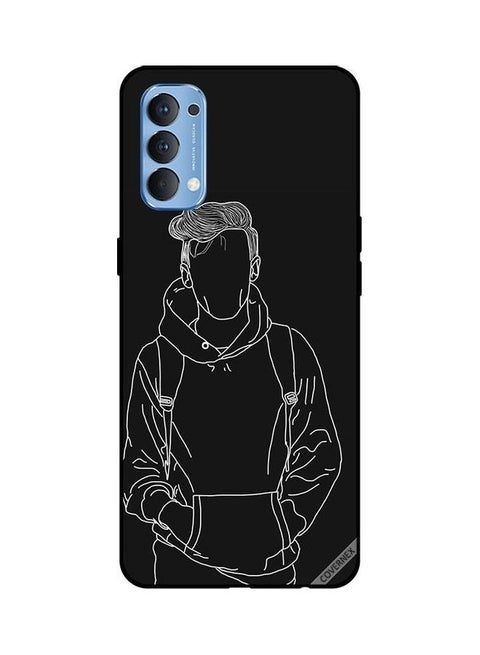 غطاء حماية لهاتف أوبو رينو 4 4G رسمة صبي يلبس جاكيت