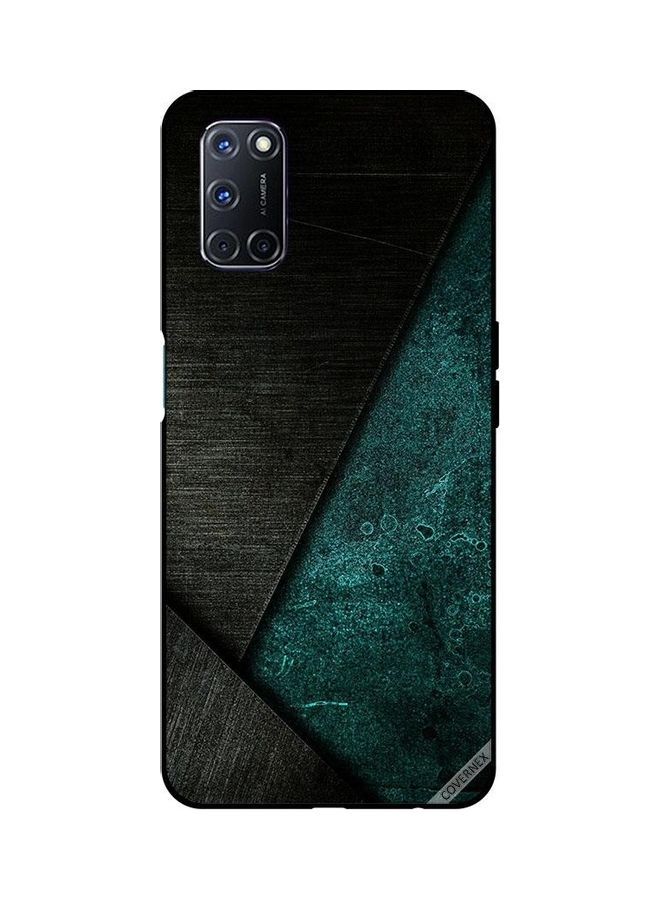 Covernex Black And Dark Green Pattern Protective Case Cover For OPPO A52/A72/A92 Multicolour