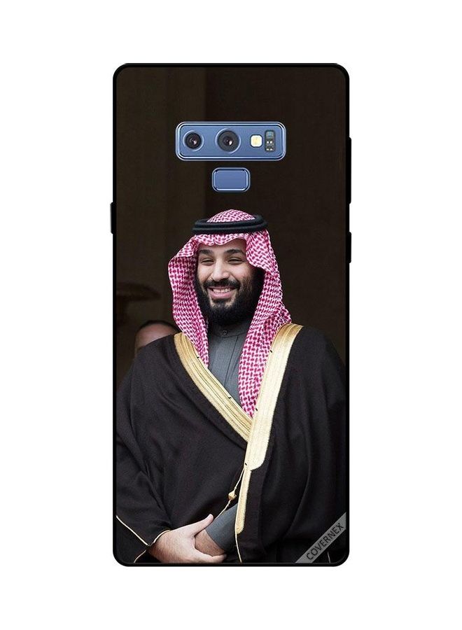 كوفرنيكس غطاء حماية بطبعة صورة الأمير محمد بن سلمان يبتسم لهاتف سامسونج جالاكسي نوت 9 متعدد الألوان - Image 1