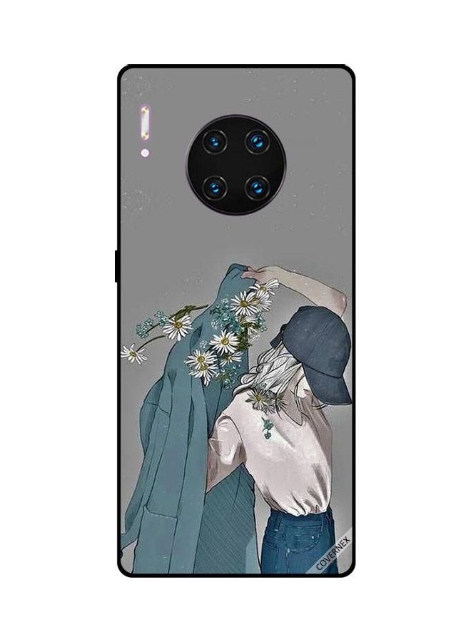 Covernex Protective Case Cover For Huawei Mate 30 Pro Cap Girl Wearing Floral Coat  - Image 1