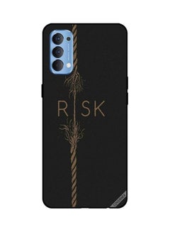 كوفرنيكس غطاء حماية لهاتف أوبو رينو 4 4G مطبوع عليه كلمة "Risk"  - Image 1