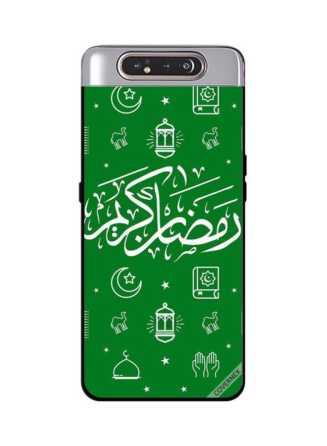 Covernex Samsung Galaxy A80 Protective Case Cover Printed Featuring Ramadan Kareem Green DESIGN_0232 - Image 1