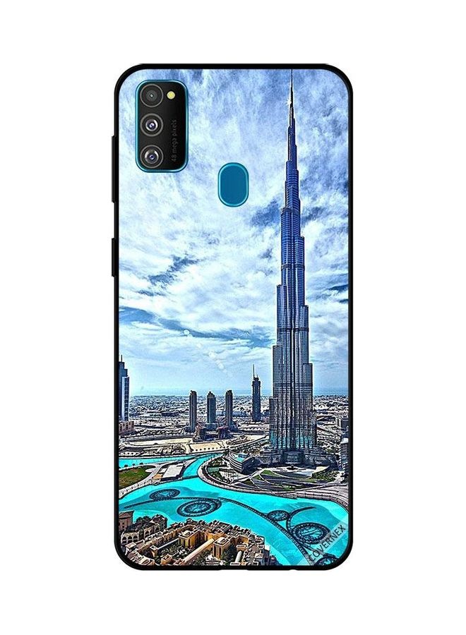 Covernex Samsung Galaxy M30s Protective Case Cover Printed Featuring Burj Khalif Touching Clouds DESIGN_0053 - Image 1