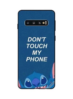 كوفرنيكس غطاء حماية واقِ لهاتف سامسونج جالاكسي S10 غطاء واقي للهاتف مطبوع بعبارة "Don't Touch My Phone"  - Image 1