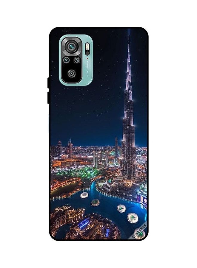 Covernex Protective Case For Xiaomi Redmi Note 10 4G - Night View Of Downtown Multicolour - Image 1