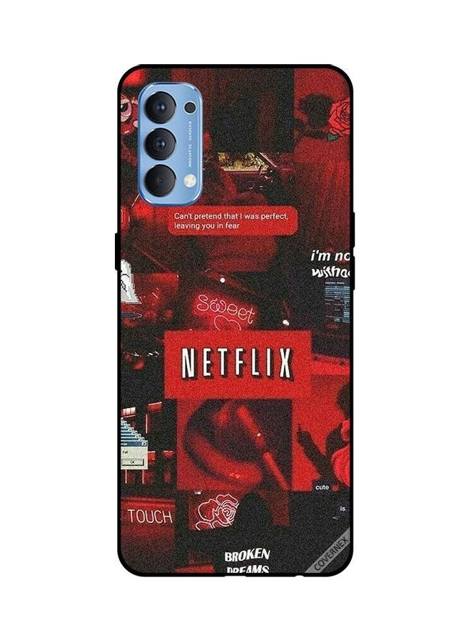 Covernex Protective Case Cover For Oppo Reno4 4G Netflix Tags - Image 1
