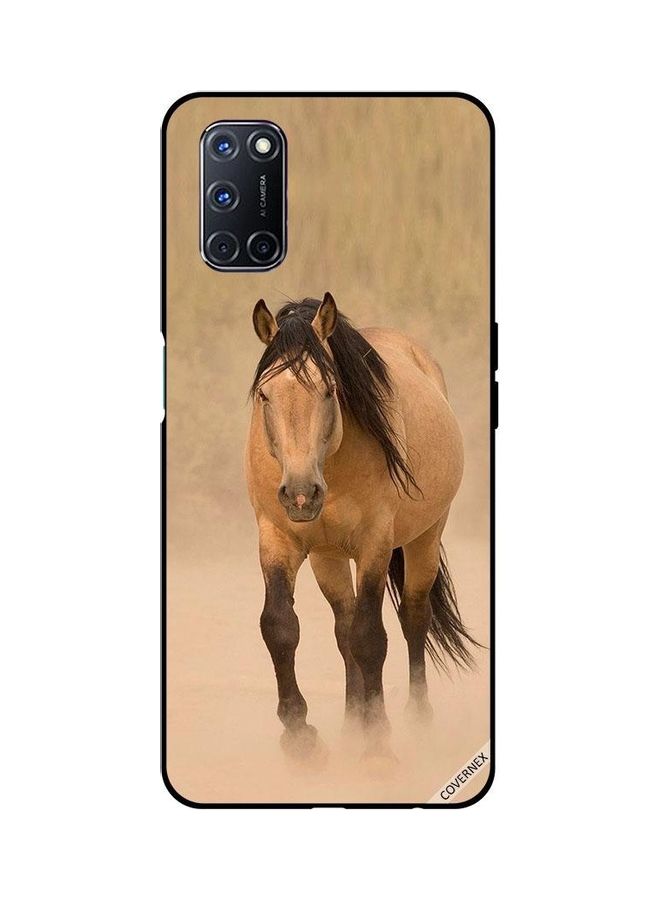كوفرنيكس غطاء حماية واقٍ بطبعة سباق خيول لهواتف أوبو A52/A72/A92 متعدد الألوان - Image 1
