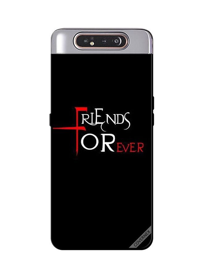 Covernex Protective Case Cover for Samsung Galaxy A80 Black/Silver - Image 1