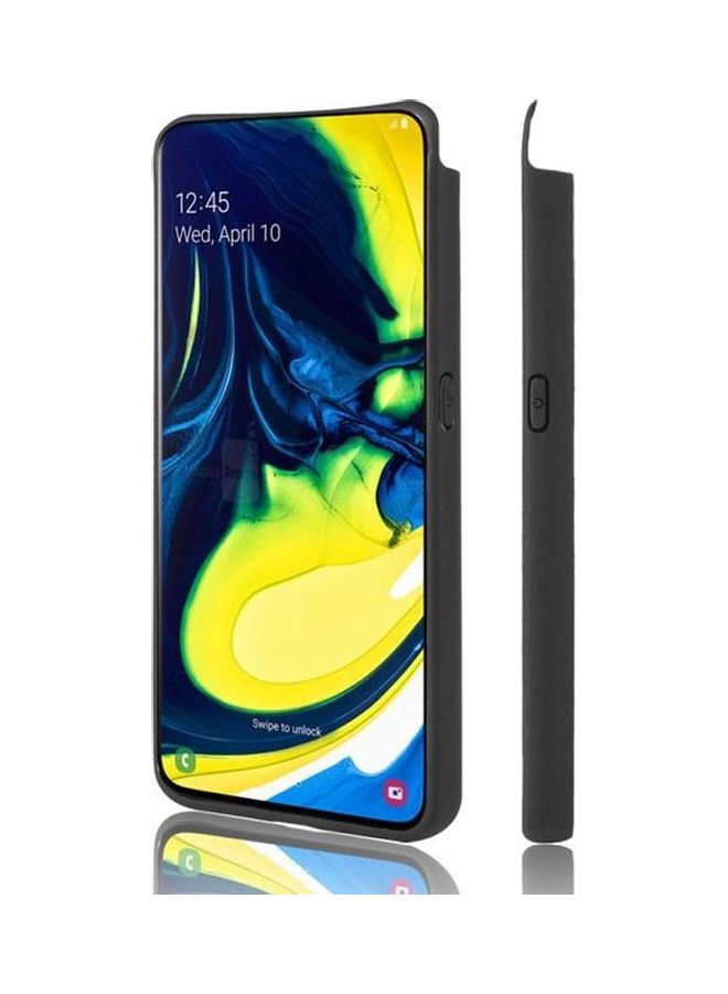 Covernex Protective Case Cover for Samsung Galaxy A80 Black/Silver - Image 4