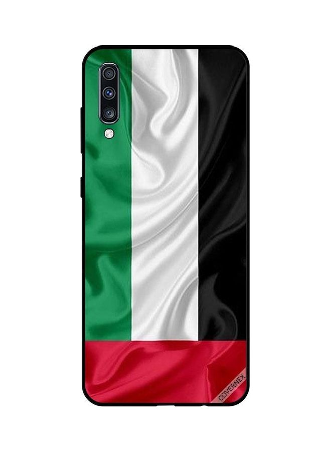 Covernex UAE Flag Cloth Protective Case Cover For Samsung Galaxy A70 Multicolour