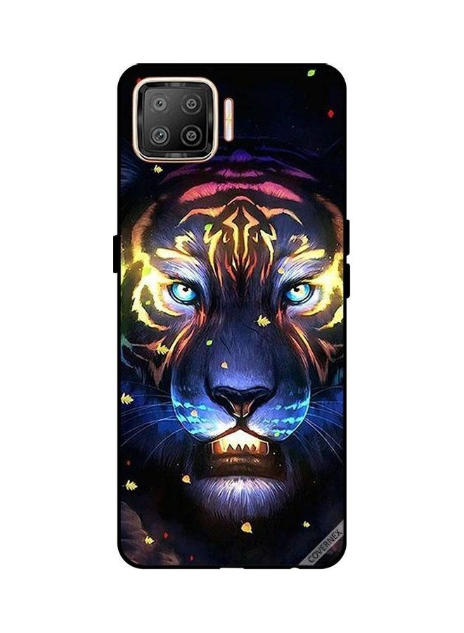كوفرنيكس غطاء حماية واقٍ لهاتف أوبو F17 تصميم أسد مضيء - Image 1
