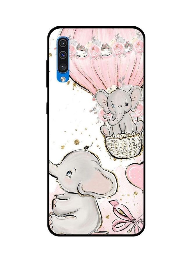 كوفرنيكس غطاء حماية بطبعة أفيال صغيرة لهاتف سامسونج جالاكسي A50 متعدد الألوان