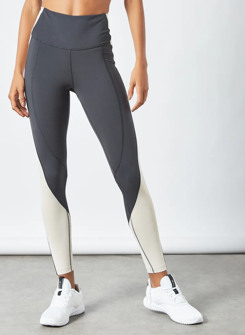 Reebok Lux High-Rise Colourblock Training Leggings Black