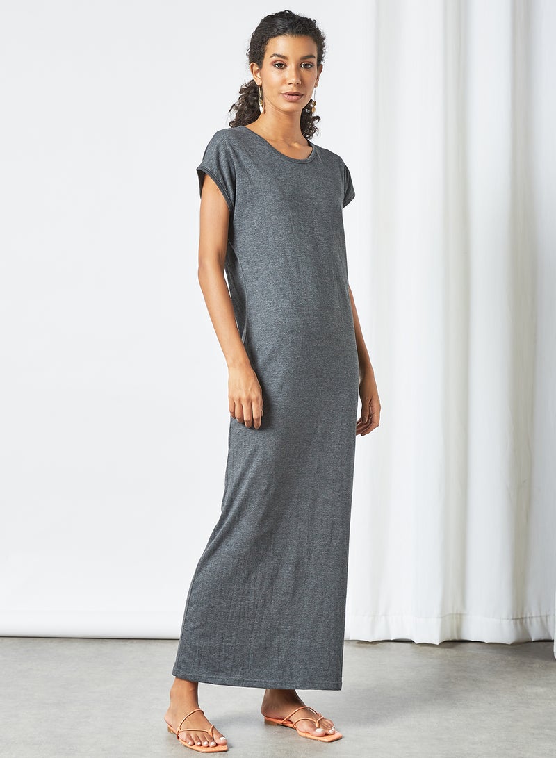 Organic Cotton Maxi Dress Charcoal - v1623556848/N44423429V_4