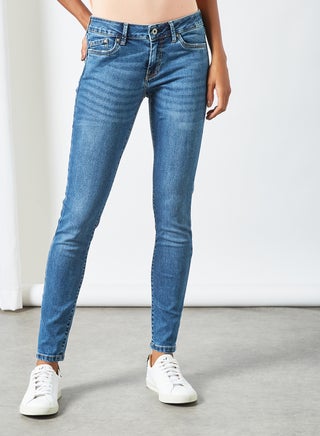 Mid Rise Skinny Fit Jeans Blue - v1623556865/N46046122V_1