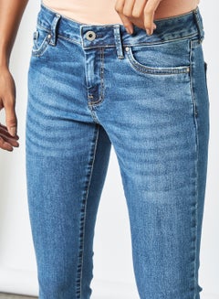 Pepe Jeans LONDON Mid Rise Skinny Fit Jeans Blue  - Image 4