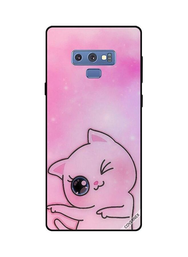 Covernex Samsung Galaxy Note 9 Protective Case Cover Printed Featuring Go This Way Kitten DESIGN_0123 - Image 1