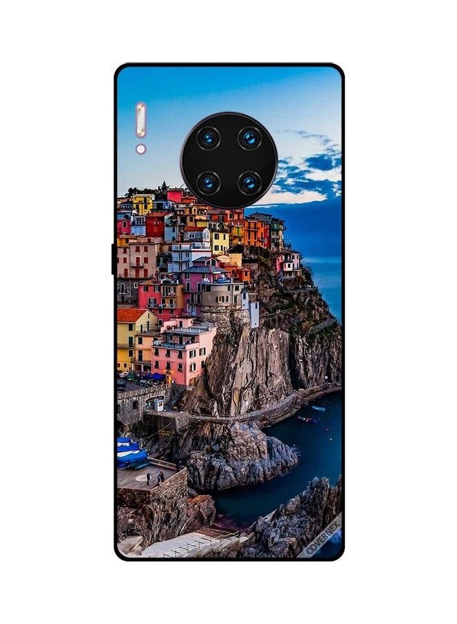 Covernex Protective Case Cover For Huawei Mate 30 Pro Colourful Houses On The Sea - Image 1