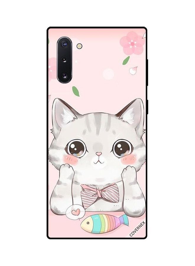 Covernex Samsung Galaxy Note 10 Protective Case Cover Printed Featuring Cat Fish DESIGN_0057 - Image 1