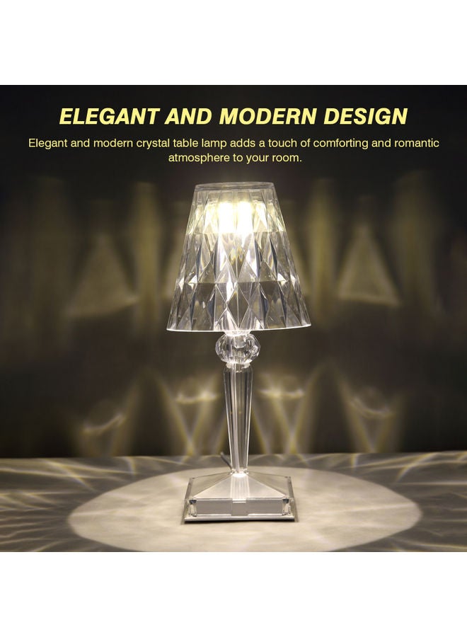 Modern Crystal Table Lamp Warm White - Image 4