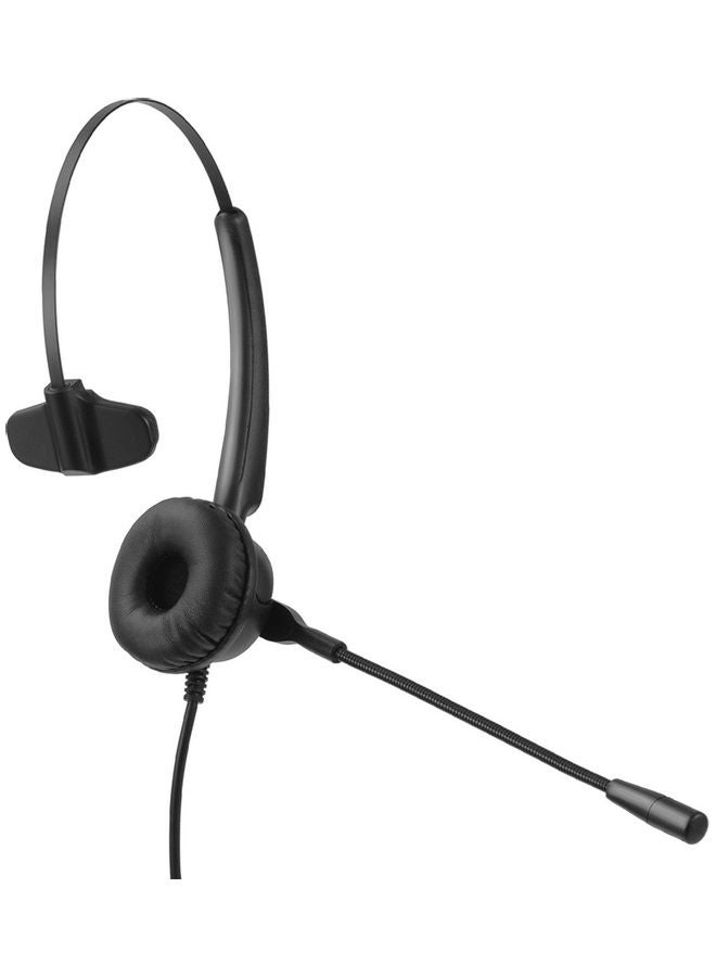 Communication Mono Ear Headset With Mic Black/Beige  - Image 4