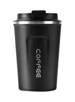 Generic Stainless Steel Insulated Thermal Coffee Cup Black 15x7.50x9.40cm 