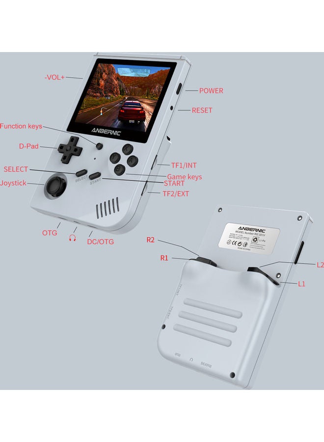 Generic - RG351V Handheld Gaming Console Emulator With Built-In 16GB RK3326 Open Source 3.5 IN For PS1 + Extra 64GB TF Card - Image 1