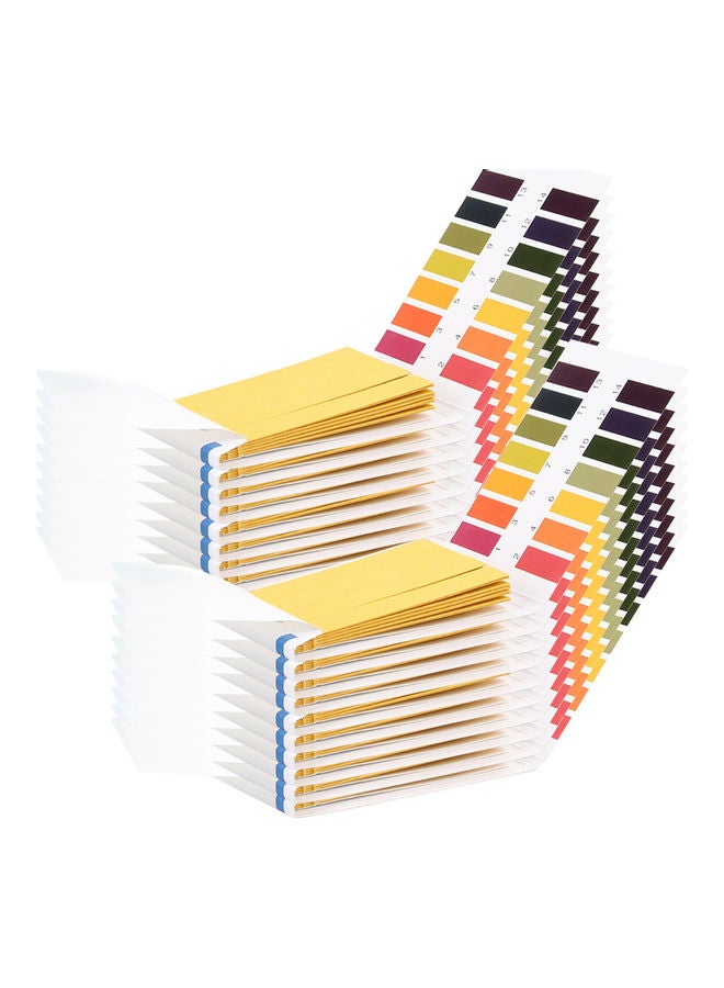 مجموعة شرائط لاختبار درجة الحموضة مكونة من 1600 قطعة متعدد الألوان - Image 1