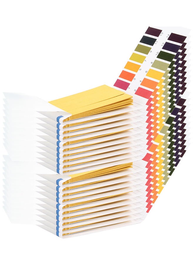 مجموعة شرائط لاختبار درجة الحموضة مكونة من 1600 قطعة متعدد الألوان - Image 2