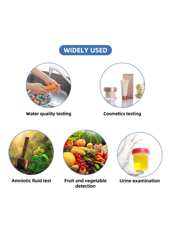 مجموعة شرائط لاختبار درجة الحموضة مكونة من 1600 قطعة متعدد الألوان - Image 5