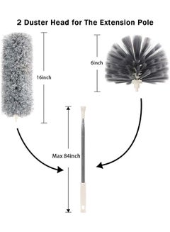 NuSense Duster With Extension Pole Stainless Steel Grey 84inch  - Image 4