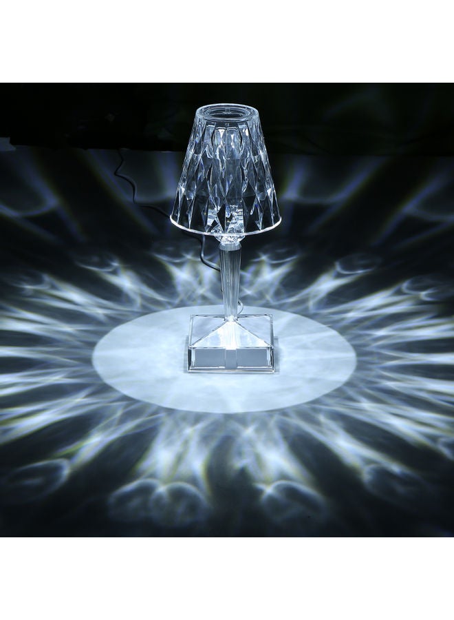 Rechargeable Diamond Table Lamp White - Image 4