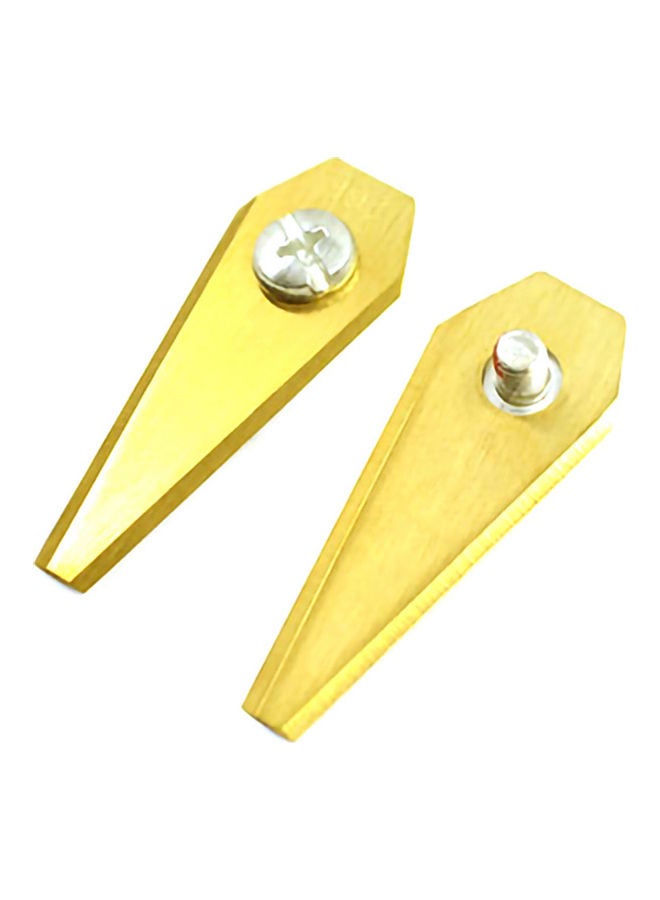 Generic 18-Piece Blades Stainless Steel And Screws Replacement For Robotic Mower Yellow 6x5x4cm  - Image 4