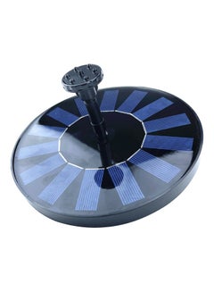 Generic 1.7W Solar Panel Water Fountain Bird Bath Small Pond Garden Decoration Black 17.00x4.50x17.00cm  - Image 1