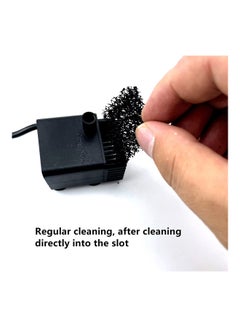 Generic 1.7W Solar Panel Water Fountain Bird Bath Small Pond Garden Decoration Black 17.00x4.50x17.00cm  - Image 4