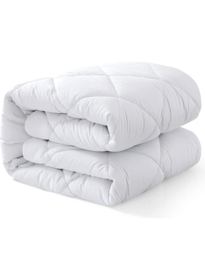 Hotel Linen Klub 100 GSM Polyester Sheet Quilted Mattress Protector Super King Cotton White 200x200cm  - Image 4
