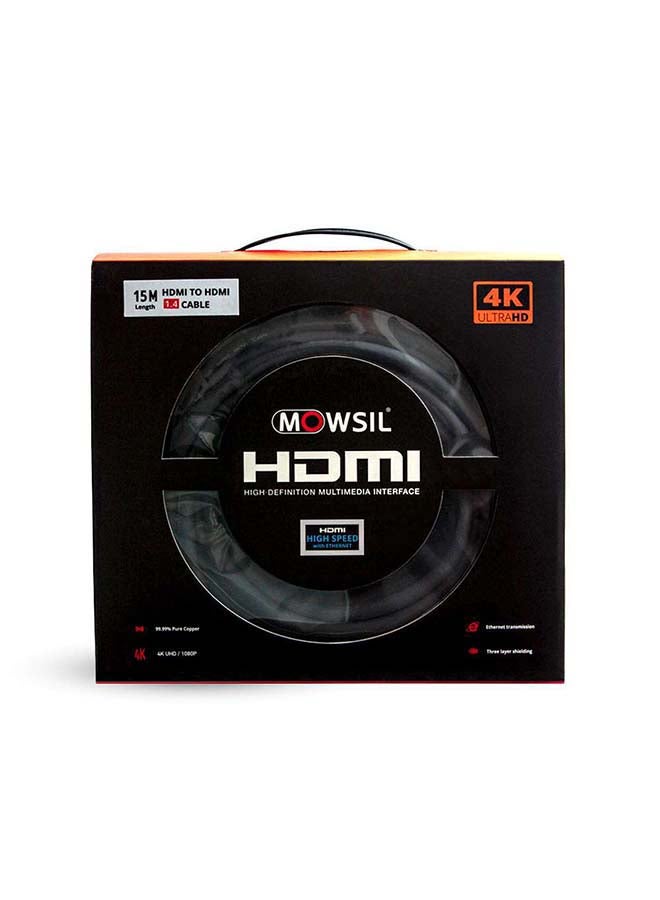 MOWSIL High-Speed HDMI Male to HDMI for HDMI Devices 1.4V Black - Image 4