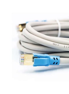 MOWSIL Cat7 Round Cord 10 Gigabit Ethernet Cable White  - Image 2