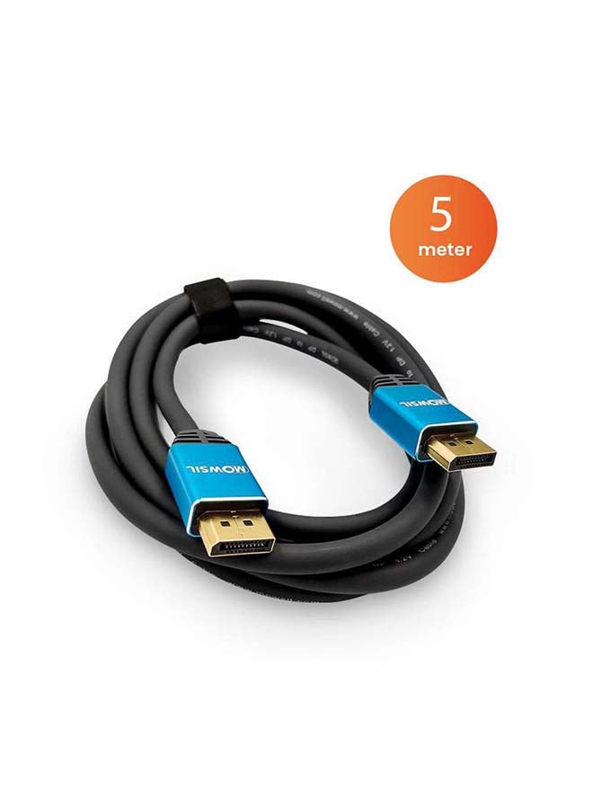 موسل DP to DP Cable 1.2V 4K 60Hz UHD DisplayPort Male to Male Monitor Video Cable Blue  - Image 1
