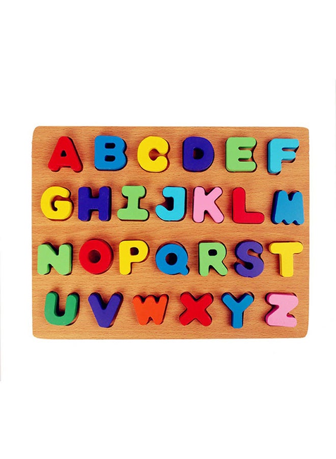 Set Of 4 Wooden Numbers And Letters Baby Jigsaw Puzzle 30x22.5cm Multicolour - Image 3