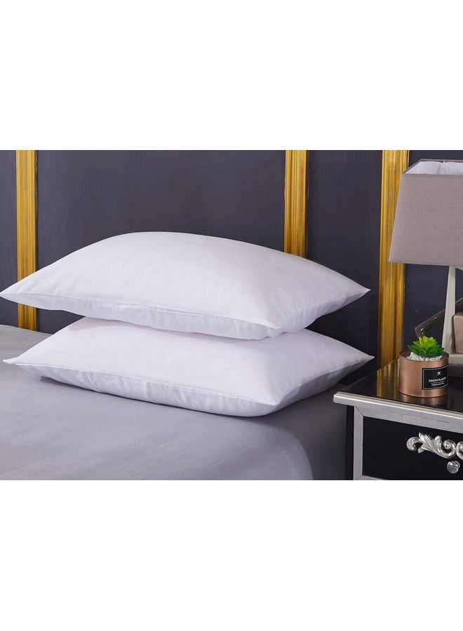 KRUDE - Krude 100% Microfiber Supersoft Press Pillow – Soft Fiber Filling, Plush Comfort, Size:  48x70 cm Polyester White 48x70cm - Image 1