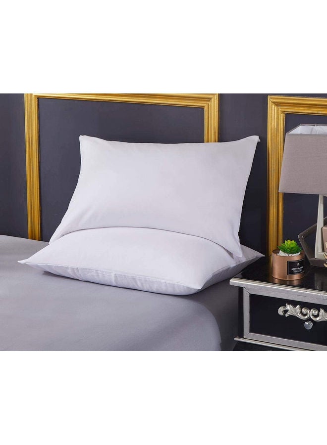 KRUDE - Krude 100% Microfiber Supersoft Press Pillow – Soft Fiber Filling, Plush Comfort, Size:  48x70 cm Polyester White 48x70cm - Image 1