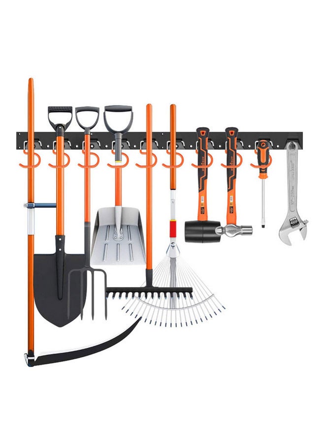 Generic 4-Piece 16'' ABS Rails Wall Mount Tool Organizer Garden Tool Organizer Multicolour 44.00x7.00x11.00cm  - Image 2