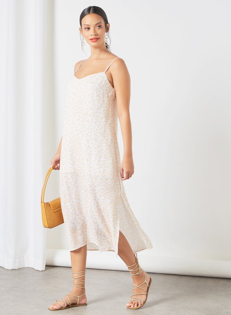 تشارلي هوليداي. فستان بطبعة حيوان أبيض - Image 1