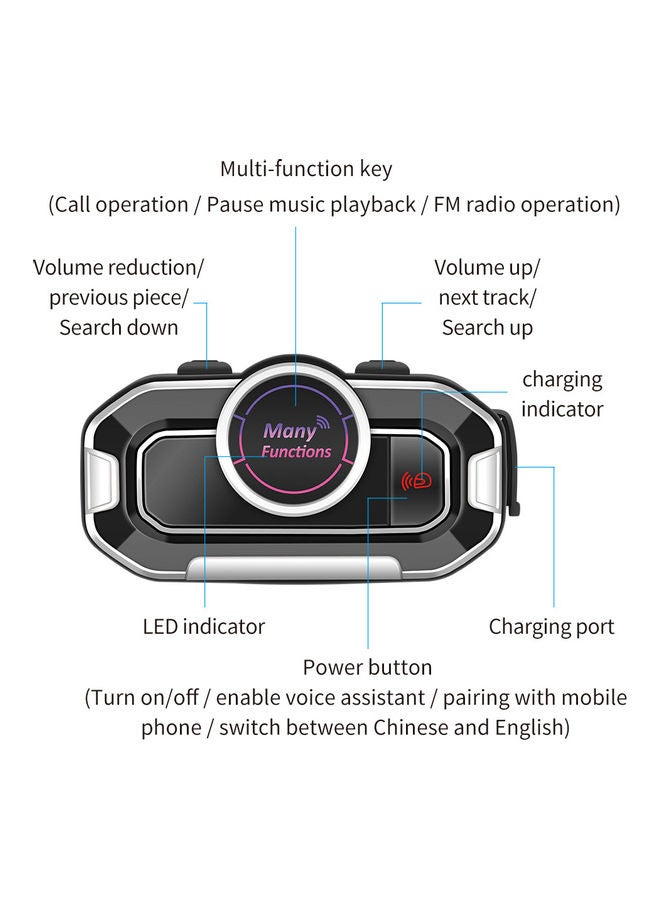 Generic Motorcycle Helmet Bluetooth Headset  - Image 3
